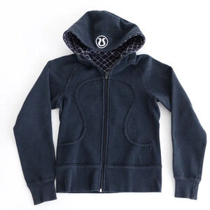 Lululemon Black Scuba Sweater with Hoodie